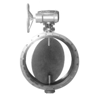 蜗轮传动法兰式通风蝶阀